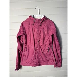 Sierra Designs Hurricane Rain Jacket Womens Small Pink Hooded Waterproof Shell